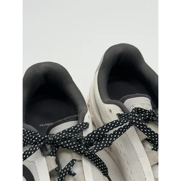 On Cloudmonster Running Shoes Women Size 7.5 White Grey CloudTec Sneakers - Image 3