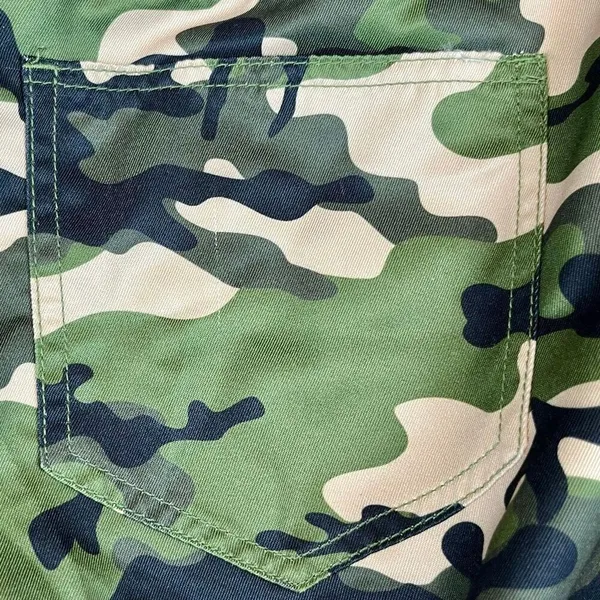 Spirit Halloween Adult Cadet Military Camo Costume Pants Hat Medium - Image 7