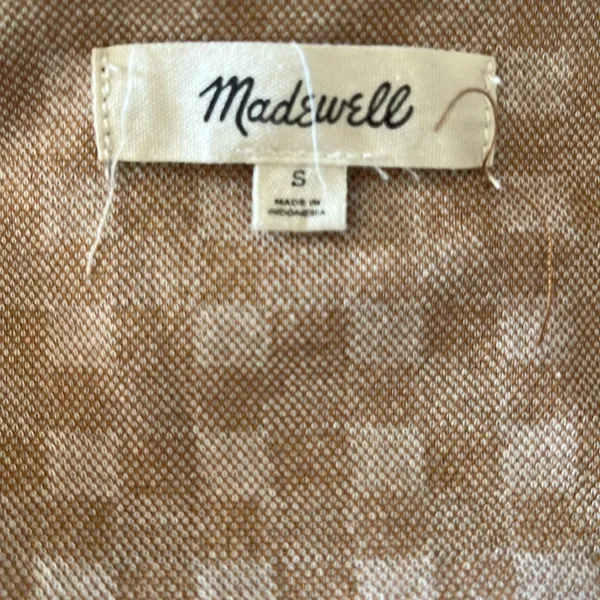 Madewell Gingham Jacquard Square-Neck Puff-Sleeve Top - Image 3