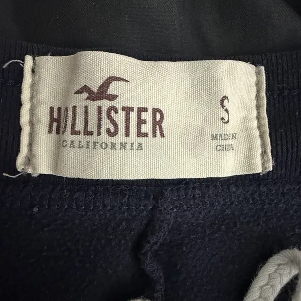 Hollister Womens Micro Mini‎ Low Rise Fleece Dolphin Shorts S Y2K Spellout Logo - Image 5