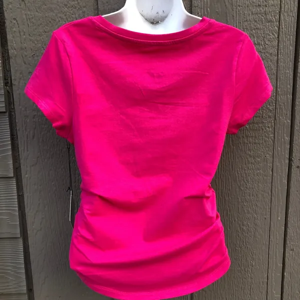 New Y2K Baby Phat Hot Pink Sz Small Ruched bedazzled Rhinestones Hip Hop Grunge - Image 3