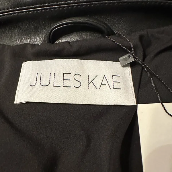 Jules Kae Audriana Faux Leather Trucker Jacket - NWT - Size L - Image 10