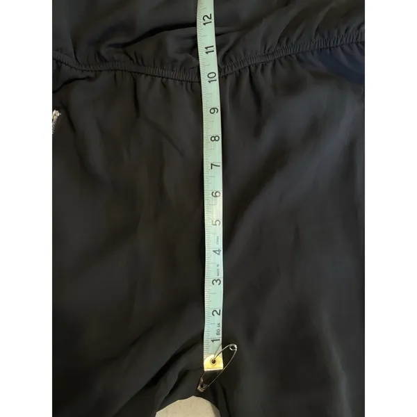 Strapless‎ Jumpsuit Black Size M/L Chiffon Elastic/Tie Pockets Zippers - Image 7