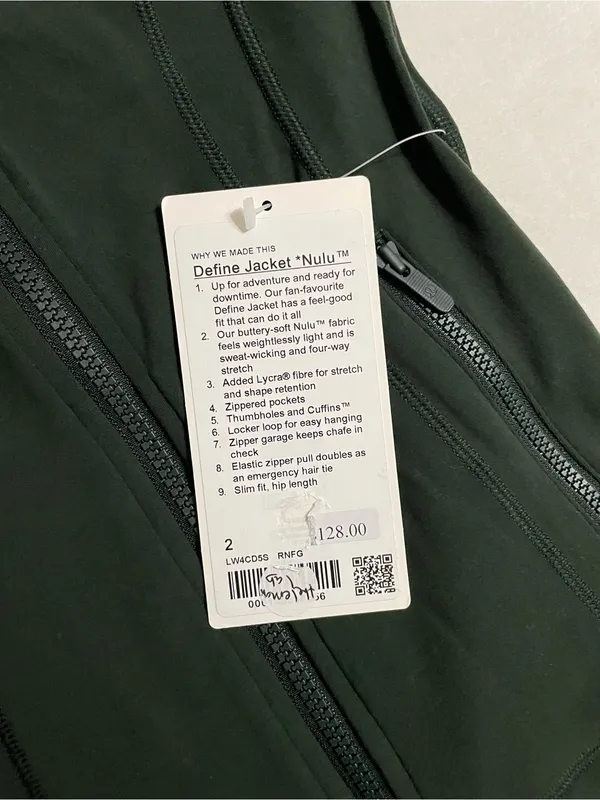 Lululemon NWT Define Nulu Jacket Rain Forests Green Size 2 - Image 11