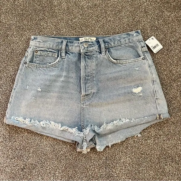 Free People Fox Trott‎ Denim Shorts - Image 4