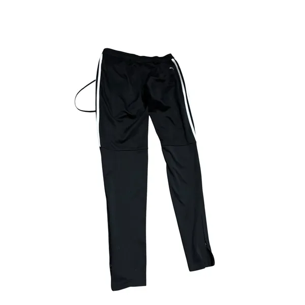 Adidas Black Athletic Pants Women's White Stripes Size S - Image 2