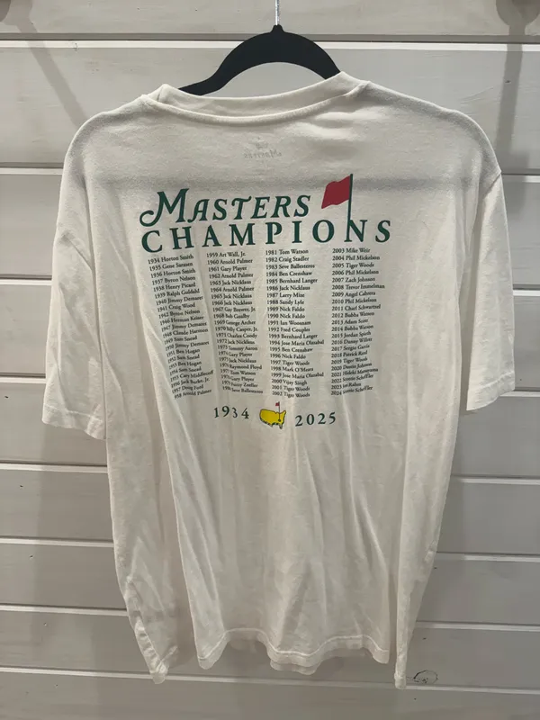 2025 Masters Tournament Tshirt White Size L - Image 2