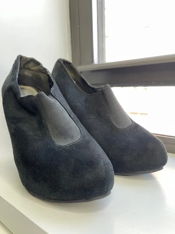 Rampage Black Suede High Heel Booties - Image 4