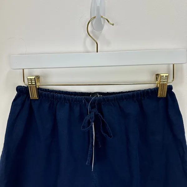 J.Crew Mini Beach Short Indigo Cotton Voile Navy Blue Resort Vacation XXS NWT - Image 6