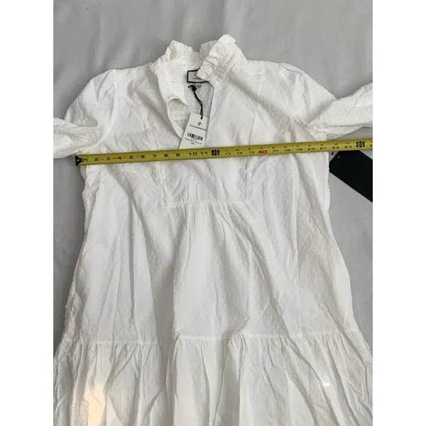 Tuckernuck White Swiss‎ Dot NWT Dress Size large - Image 7