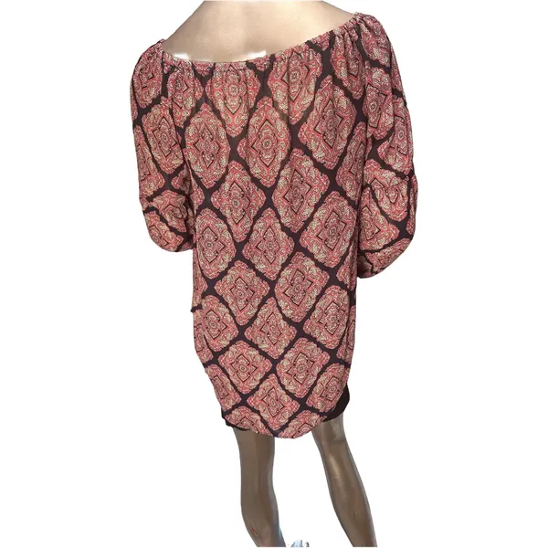 Michael Kors Paisley Print, Off-Shoulder 3/4 Sleeve Blouse M - Image 3
