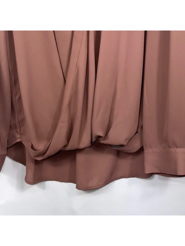 Alex Marie XL Mauve Surplice Long Sleeve Blouse - Image 3