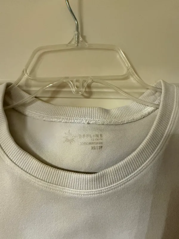 Arie White Athletic Crop Top  - Image 2
