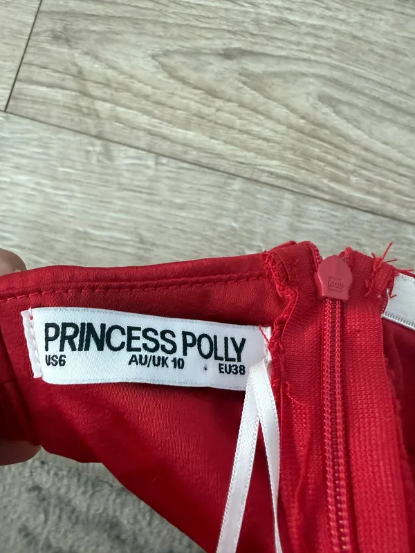 Princess Polly Strapless Dress Red - Image 3