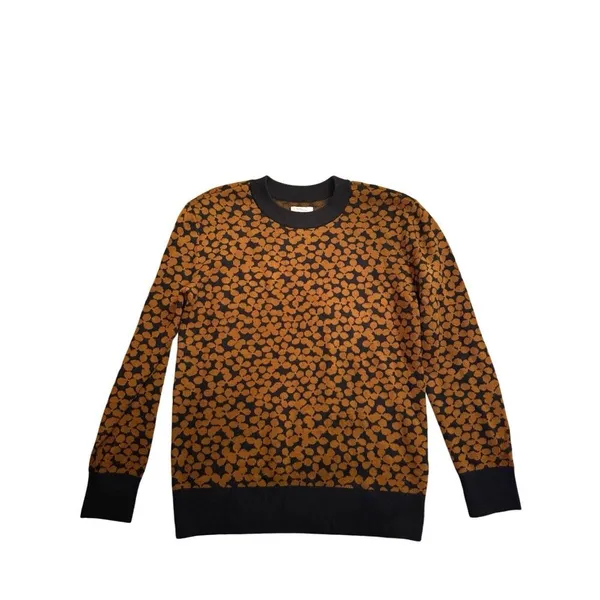 Daily Ritual Ultra-Soft Jacquard Crewneck Pullover Sweater Brown & Black‎ - Image 8
