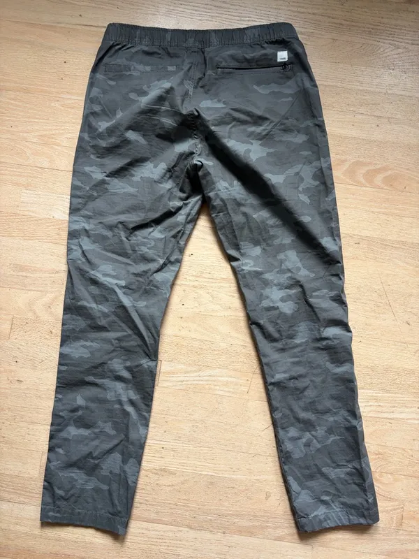 Vuori Ripstop Camo Pants Womens Large Green Preppy Outdoor Casual Straight Leg - Image 6