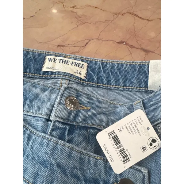 Free People x We The Free Wynne Denim Skirt in Light Indigo 26 New Womens Jean - Image 9