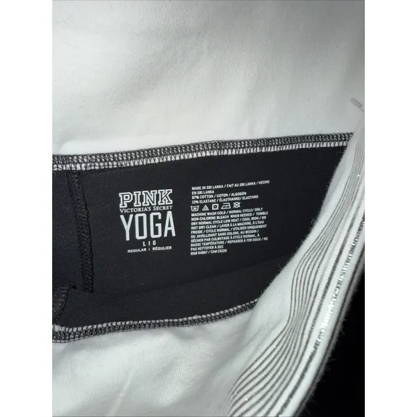 NWT 2016 Victoria's Secret PINK‎ Bling Foldover Flare Leggings Yoga Pants SZ L - Image 9