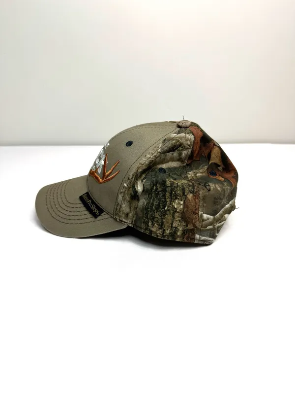 Bass Pro Shops Hat Camo Hunting Baseball Cap SnapBack OS “One Rack Mind” Hat - Image 5