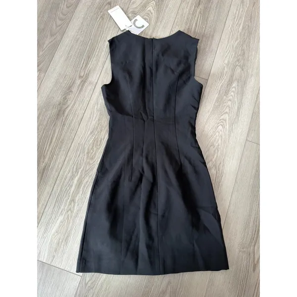 Commense Minimalist Brunch Black Button Tank Mini Dress NWT XS - Image 4