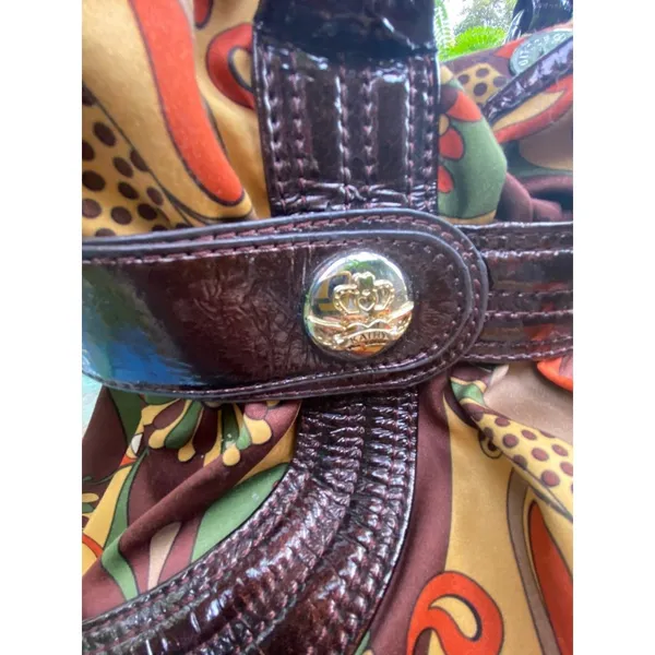 Kathy‎ van Zeeland retro trippy 70’s vibe vintage shopper bag - Image 4
