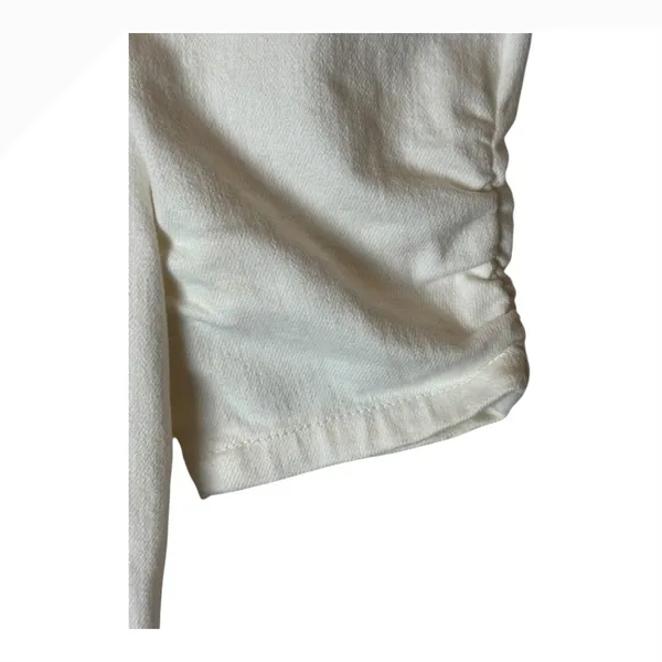 Alice+Olivia Dress Women 0‎ White Vintage Sugar Denim Mimi Puff Sleeve Mini - Image 5