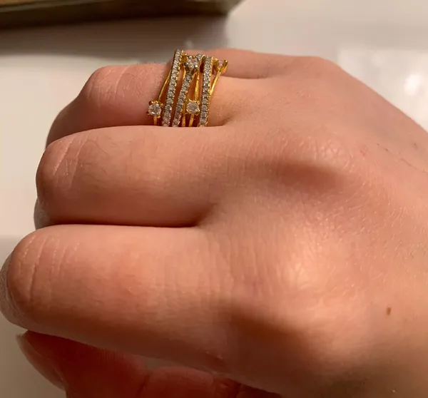 💥$2💥 Crystal Ring Gold - Image 6