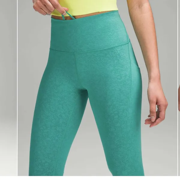 Lululemon Wunder Train HR Tight w Pockets 25” Blaze Maldives Green 12 - Image 2