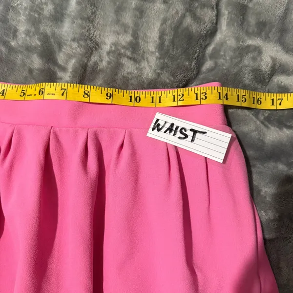 Diane von Furstenberg Pink Pleated Mini Omarosa Skirt Barbiecore Preppy Chic - Image 5