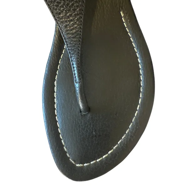 Tory Burch‎ Pauline Demi Cork Wedge Sandals Black 8.5 - Image 7