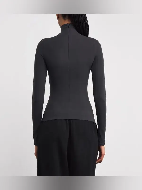 SKIMS Stretch-Cotton Jersey Rollneck Top Size Large - Image 3