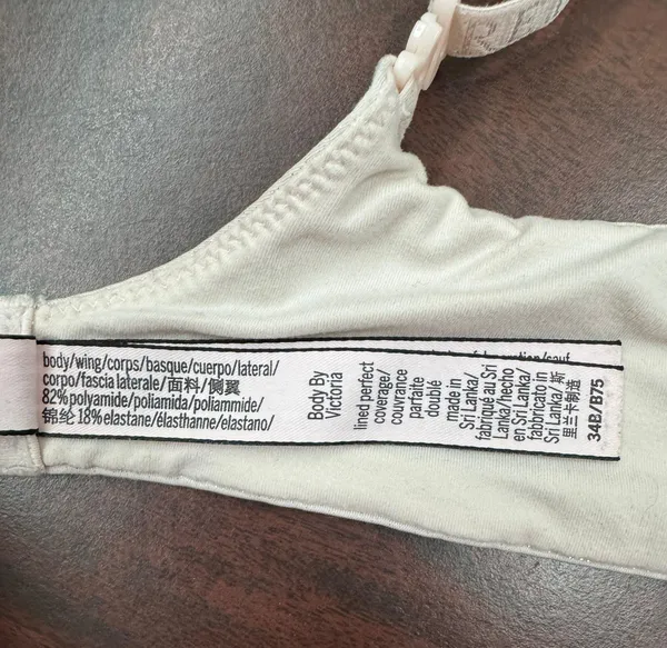 Victoria’s Secret Body By Victoria Lined Perfect Coverage Nude Sparkle Bra 34B - Image 6