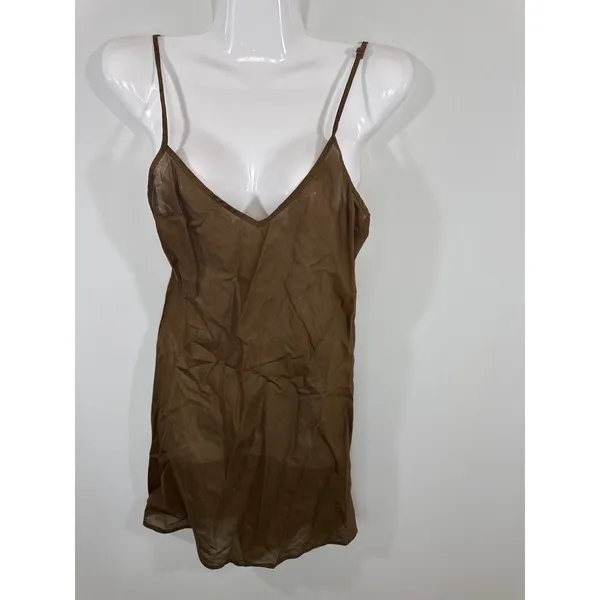 Free People Olive Green Eyelet Lace Up Tiered Mini Dress Size 6 Boho Cottagecore - Image 9