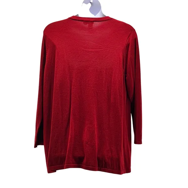 Ulla Popken Cardigan Sweater Red 16‎ Or 18 - Image 2