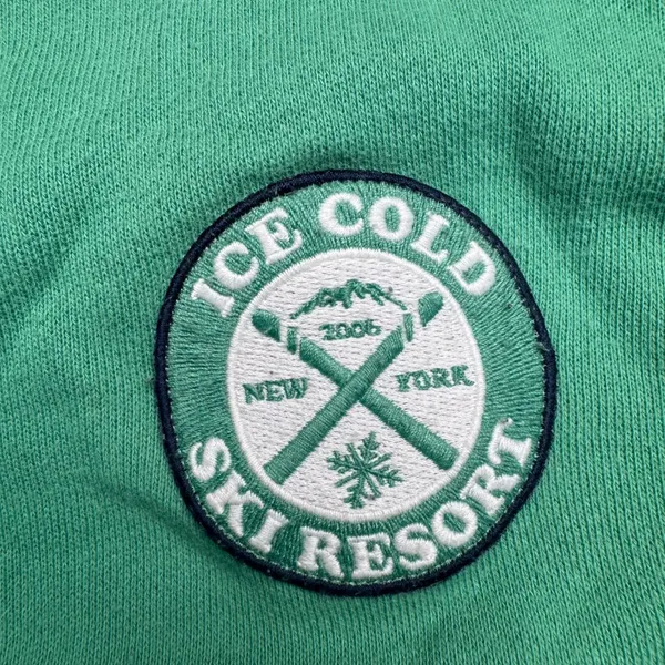 Aerie Green Ski Resort Crewneck Sweatshirt XS‎ oversized - Image 2