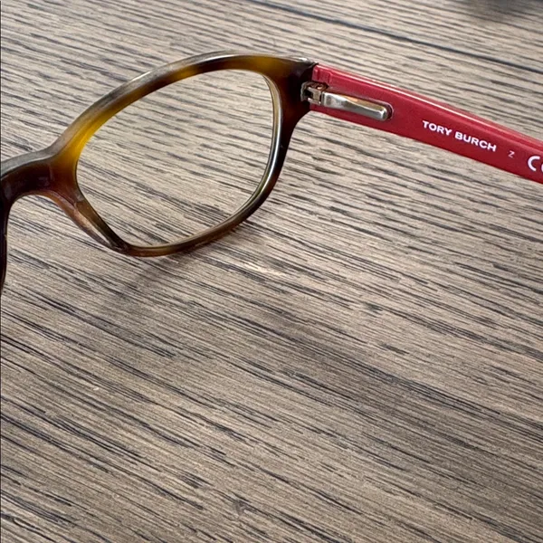 Tory Burch Tortoise Shell and Red Glasses - Image 4