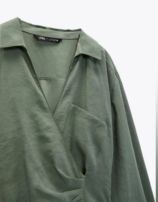 ZARA WRAP DRESS WITH POCKET - Image 5