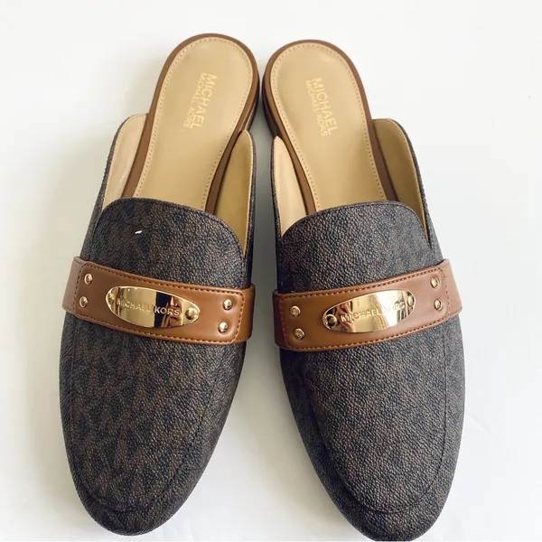 Michael Kors logo plate flat mules - Image 9