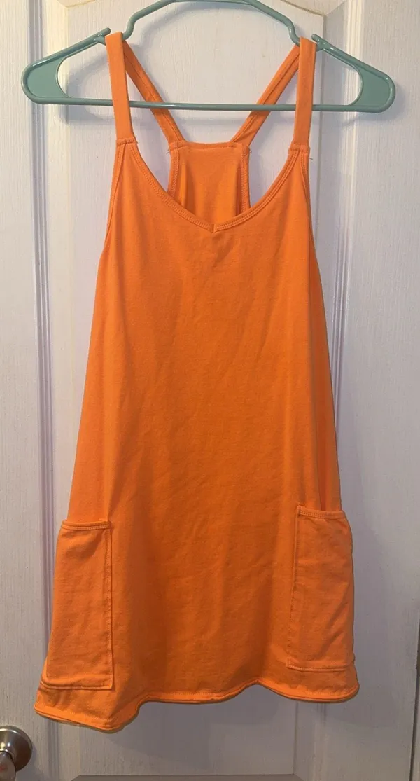 Athletic Dress Orange Size XS - Image 2