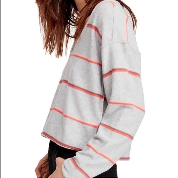 Free people‎ make you mine stripe sweater M - Image 2