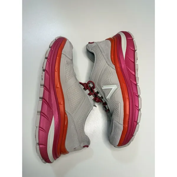 Vionic Walk Max Sierra Women Sneaker Sc 7 Oyster/Viva Magenta Orthotic Shoe - Image 5
