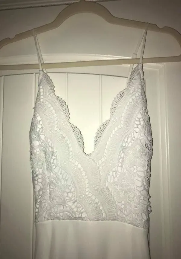 White  NWT Formal Dress - Image 3