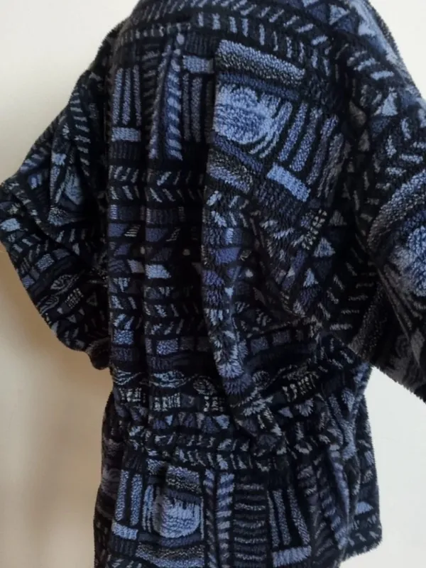 VTG USA Columbia Jacket Womens Sz MED Fleece Abstract Aztec Southwest Full Zip - Image 8