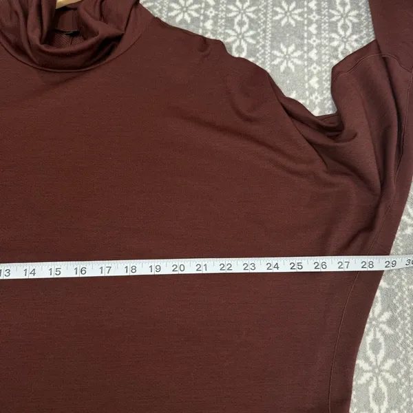 Lululemon Lab Moraine Turtleneck Merino‎ Wool Blend Pullover Dark Cedar Casual - Image 9