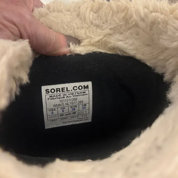 SOREL Explorer winter waterproof boots NL1977 Women's size 8 browns - Image 4