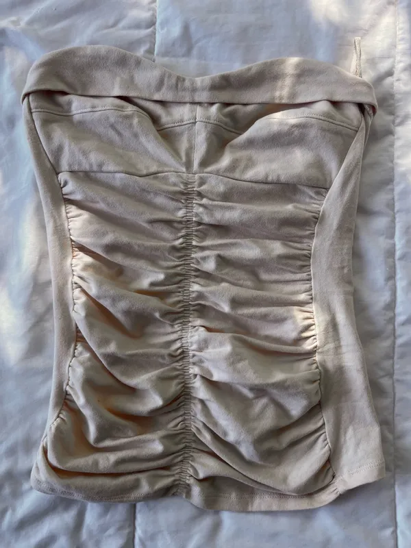 Corset like top Tan Size 2 - Image 3
