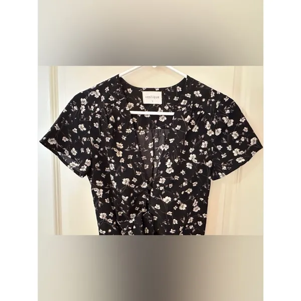 Vestique Black White Romper Women's Sz Small - Image 3