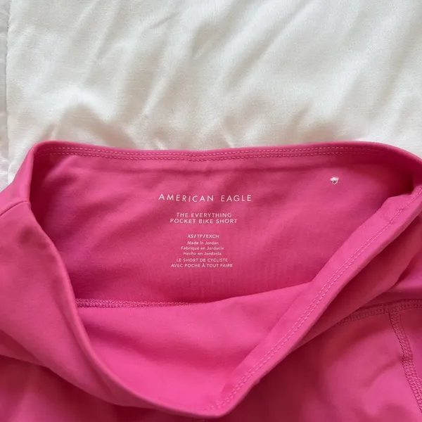 American Eagle Womens Size XS Spandex Hot Pink The Everything Pocket Bike Shorts - Image 5