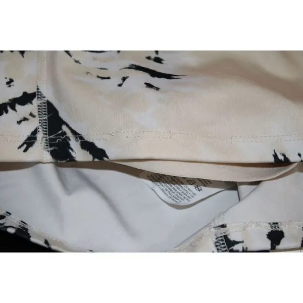 Womens Nike Dri-Fit Cropped Training Tank Top White Cream Black Tie Dye Size S - Image 10
