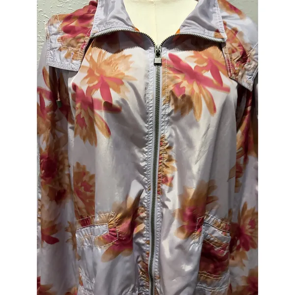 Anthropologie Hei Hei Alden Floral Hooded Jacket Outdoors Casual Sz L - Image 3